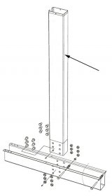 5713 Braceless Side Vertical for 54" pools