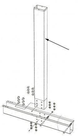 5712 Braceless Side Vertical for 52" pools