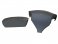 2465 & 2466 - 2 pc Dark Gray 6" Aqualine Seat Cover